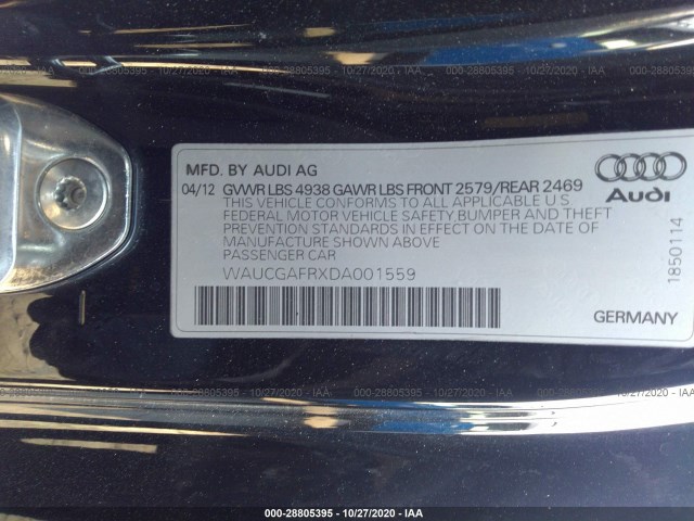 Photo 8 VIN: WAUCGAFRXDA001559 - AUDI S5 