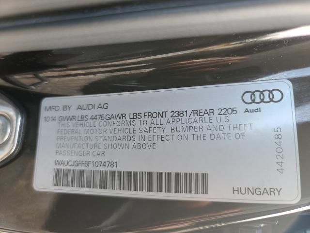 Photo 9 VIN: WAUCJGFF6F1074781 - AUDI A3 PREMIUM 