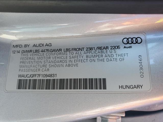 Photo 11 VIN: WAUCJGFF7F1094831 - AUDI A3 