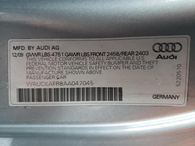 Photo 9 VIN: WAUCKAFR8AA047045 - AUDI A5 PREMIUM 