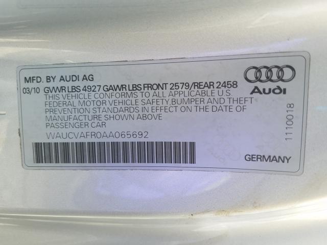 Photo 9 VIN: WAUCVAFR0AA065692 - AUDI S5 PREMIUM 