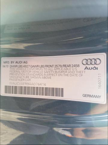 Photo 9 VIN: WAUCVAFR9AA076416 - AUDI S5 PREMIUM 