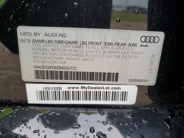 Photo 11 VIN: WAUD2AFD0DN032772 - AUDI S8 QUATTRO 