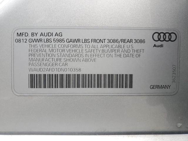 Photo 12 VIN: WAUD2AFD1DN010358 - AUDI S8 QUATTRO 