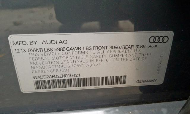 Photo 9 VIN: WAUD2AFD2EN010421 - AUDI S8 