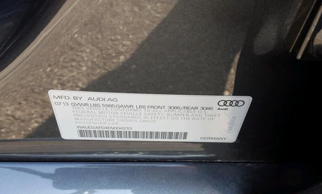 Photo 9 VIN: WAUD2AFD4EN004233 - AUDI S8 QUATTRO 