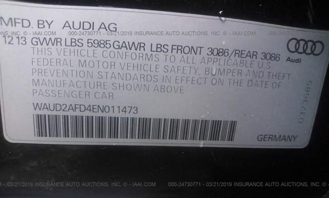 Photo 8 VIN: WAUD2AFD4EN011473 - AUDI S8 