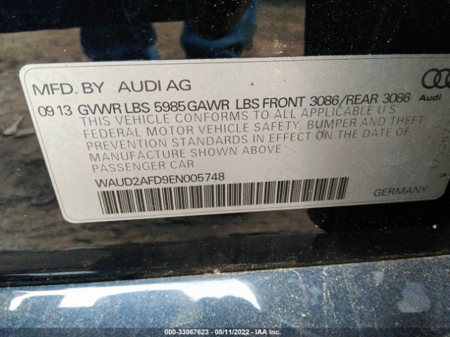 Photo 8 VIN: WAUD2AFD9EN005748 - AUDI S8 