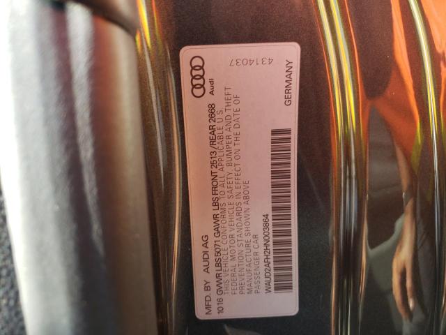 Photo 9 VIN: WAUD2AFH2HN003864 - AUDI A5 SPORT 