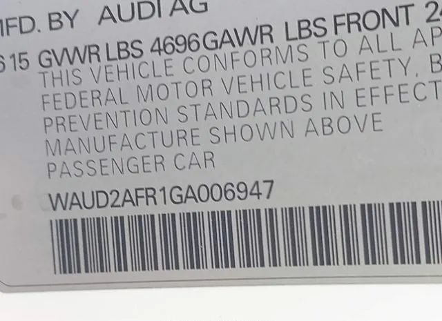 Photo 8 VIN: WAUD2AFR1GA006947 - AUDI A5 