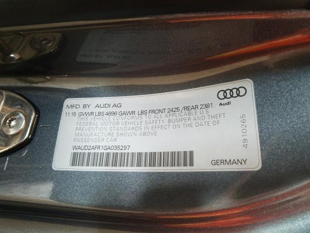 Photo 9 VIN: WAUD2AFR1GA035297 - AUDI A5 