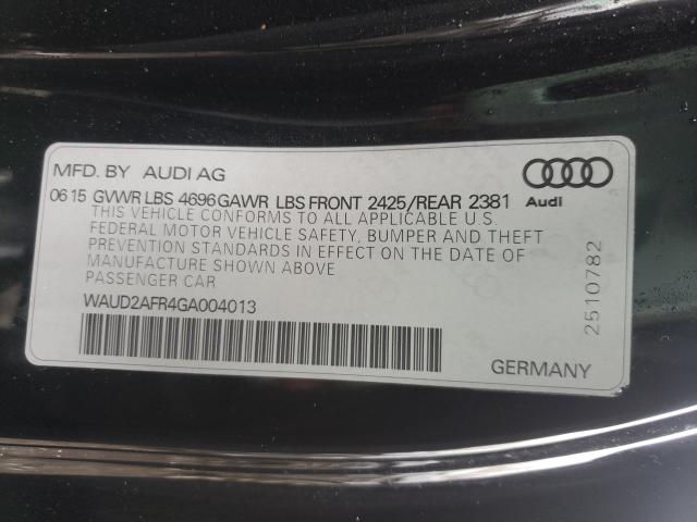 Photo 9 VIN: WAUD2AFR4GA004013 - AUDI A5 PREMIUM 