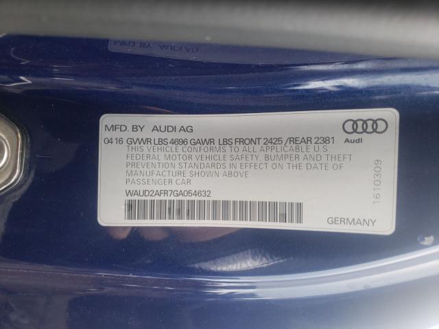 Photo 9 VIN: WAUD2AFR7GA054632 - AUDI A5 