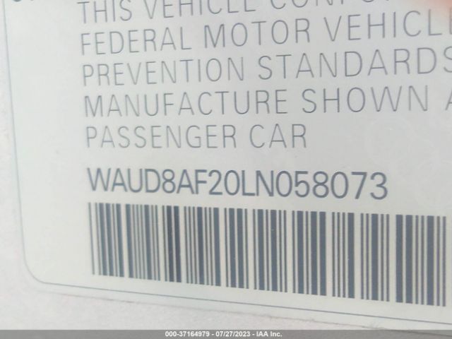 Photo 8 VIN: WAUD8AF20LN058073 - AUDI A6 SEDAN 