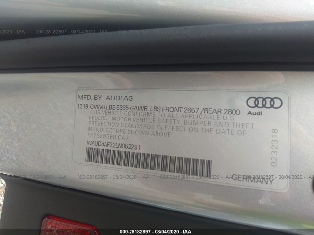 Photo 8 VIN: WAUD8AF22LN052291 - AUDI A6 