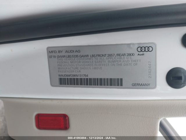 Photo 8 VIN: WAUD8AF28KN131754 - AUDI A6 