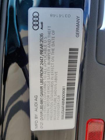 Photo 11 VIN: WAUDAAF48MN009081 - AUDI A4 