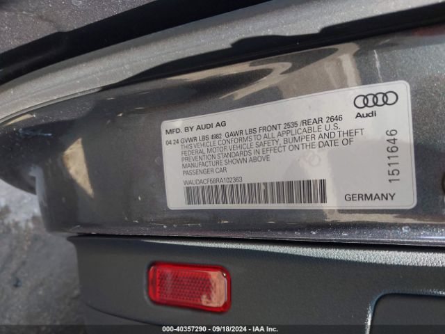 Photo 8 VIN: WAUDACF58RA102363 - AUDI A5 