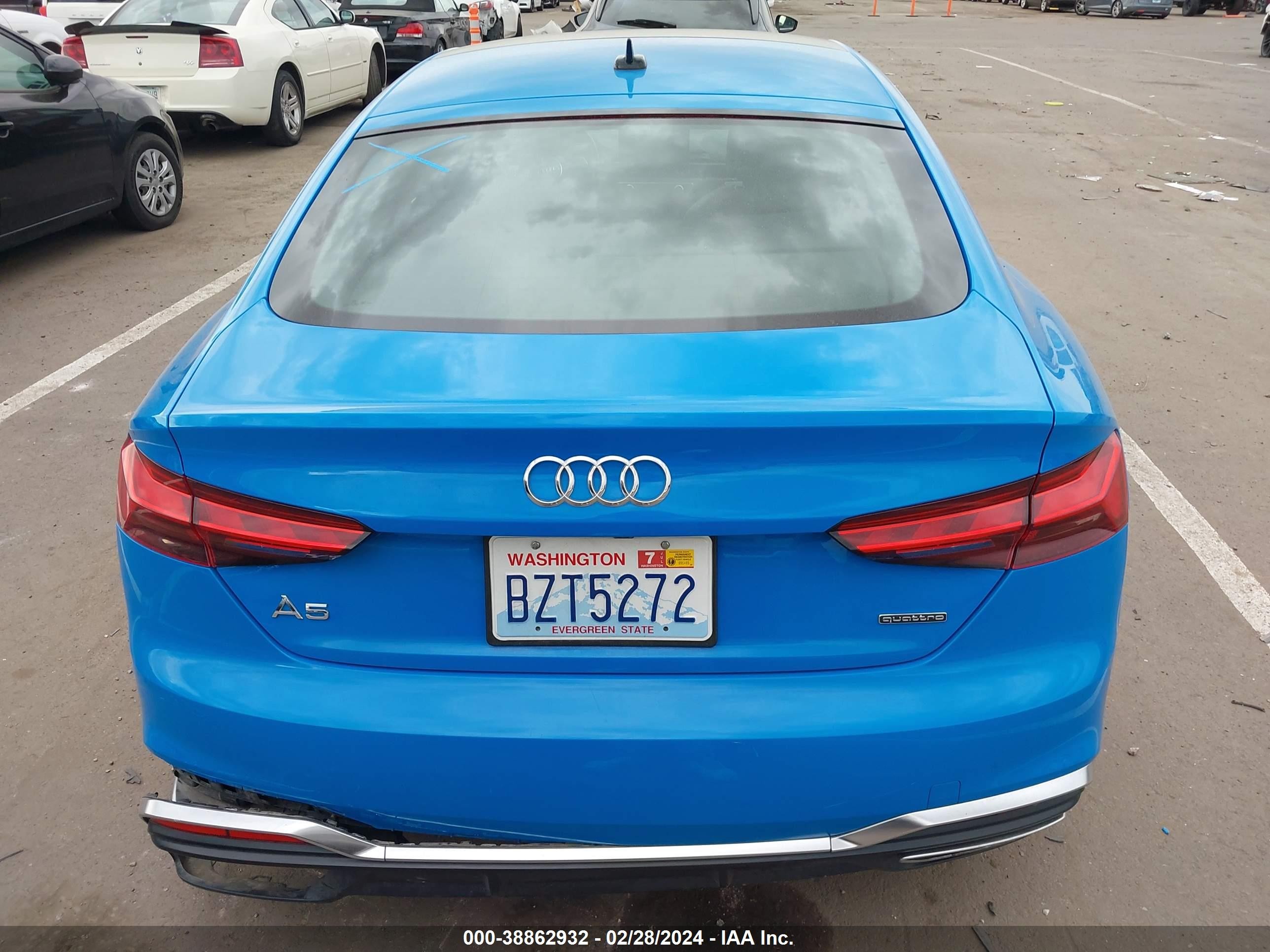 Photo 15 VIN: WAUDACF5XMA057564 - AUDI A5 