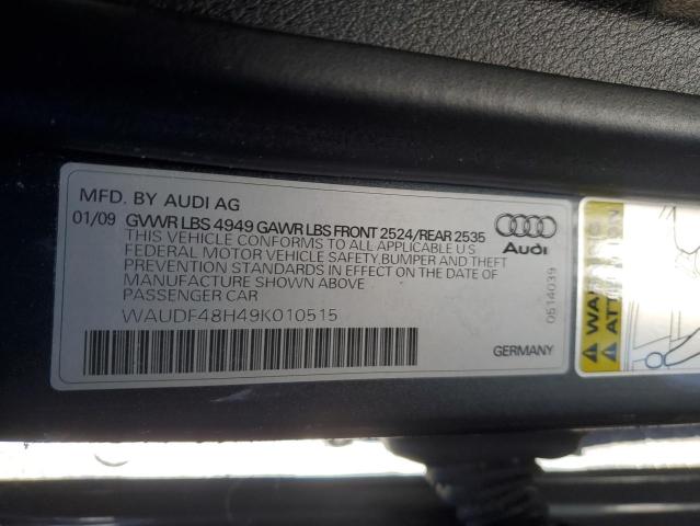 Photo 11 VIN: WAUDF48H49K010515 - AUDI A4 