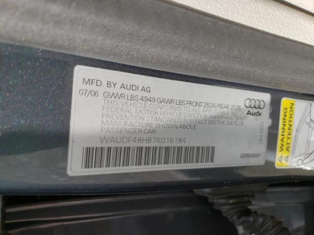 Photo 9 VIN: WAUDF48H87K016184 - AUDI A4 2.0T CA 