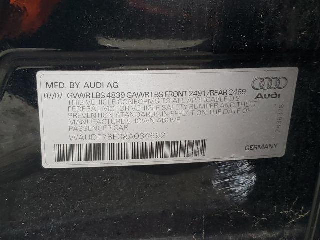 Photo 11 VIN: WAUDF78E08A034662 - AUDI A4 2.0T QU 