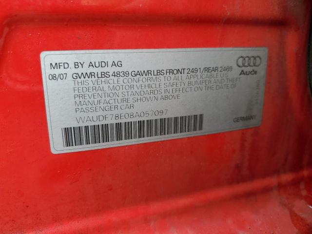 Photo 11 VIN: WAUDF78E08A057097 - AUDI A4 