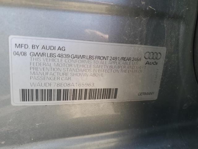 Photo 11 VIN: WAUDF78E08A165963 - AUDI A4 2.0T QU 