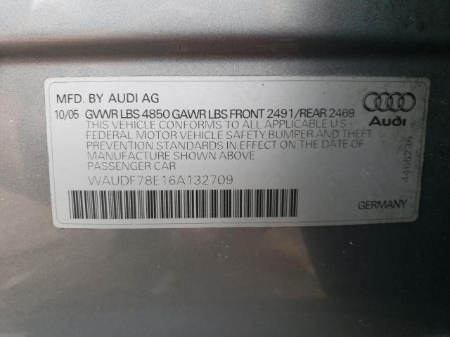 Photo 11 VIN: WAUDF78E16A132709 - AUDI A4 