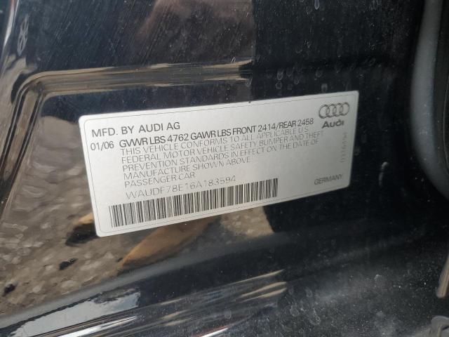 Photo 11 VIN: WAUDF78E16A183594 - AUDI A4 2.0T QU 