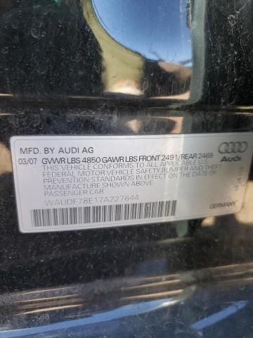 Photo 11 VIN: WAUDF78E17A227644 - AUDI A4 2.0T QU 