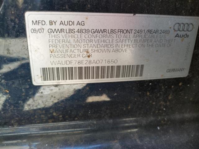 Photo 11 VIN: WAUDF78E28A071650 - AUDI A4 2.0T QU 