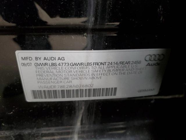 Photo 11 VIN: WAUDF78E28A076802 - AUDI A4 