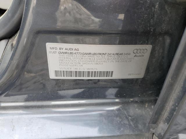 Photo 11 VIN: WAUDF78E37A180925 - AUDI A4 