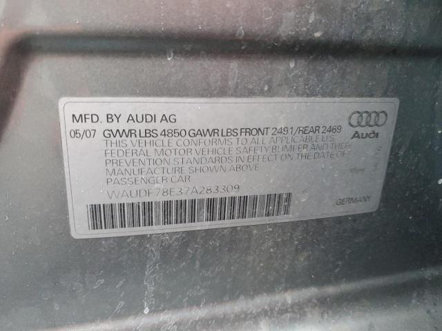 Photo 12 VIN: WAUDF78E37A283309 - AUDI A4 