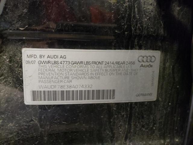 Photo 9 VIN: WAUDF78E38A074332 - AUDI A4 2.0T QU 