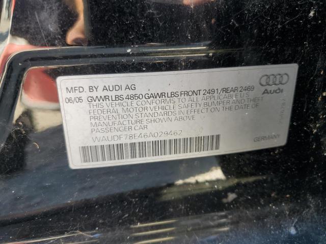 Photo 12 VIN: WAUDF78E46A029462 - AUDI A4 2.0T QU 