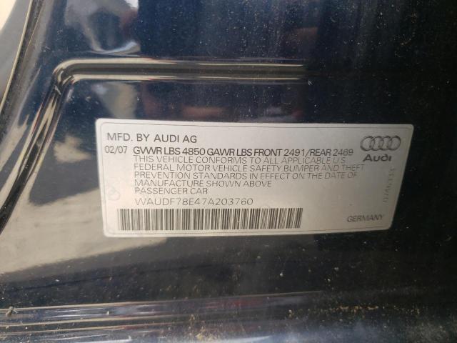 Photo 9 VIN: WAUDF78E47A203760 - AUDI A4 2.0T QU 