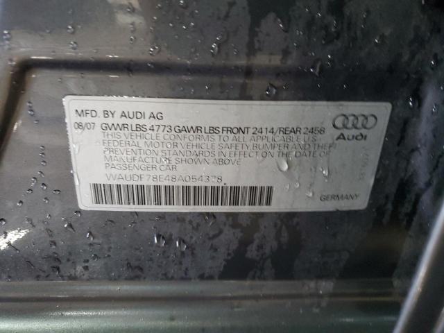 Photo 12 VIN: WAUDF78E48A054378 - AUDI A4 