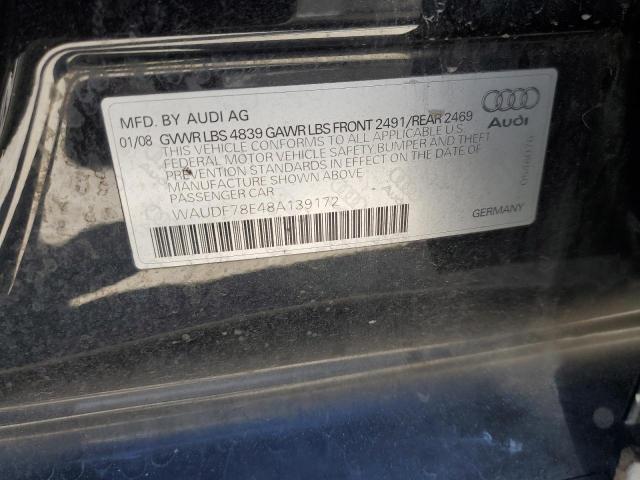 Photo 11 VIN: WAUDF78E48A139172 - AUDI A4 