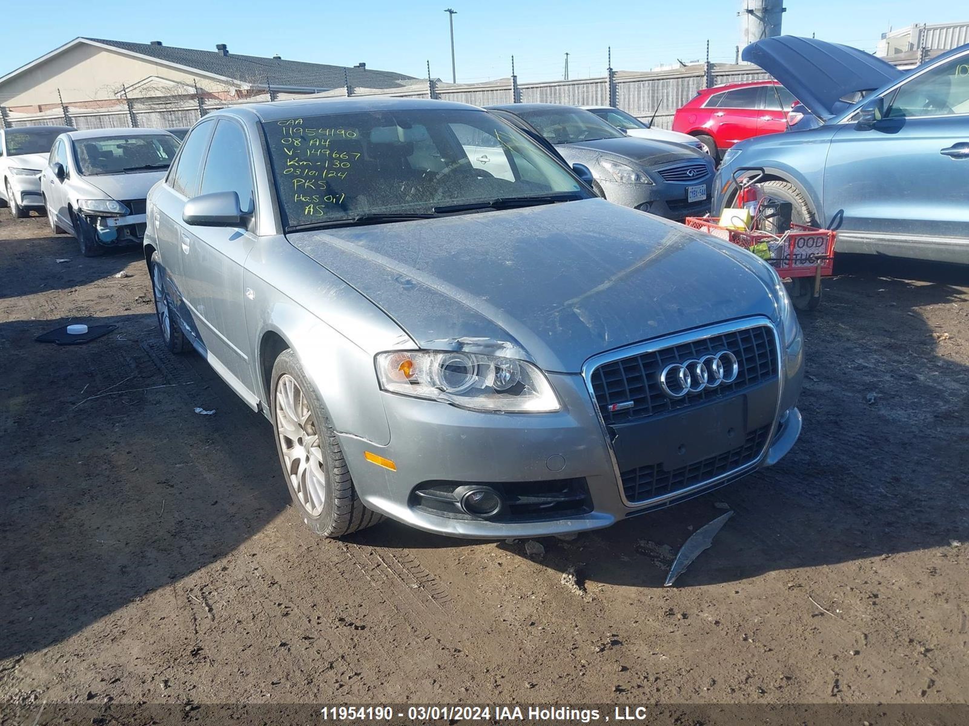 Photo 0 VIN: WAUDF78E48A149667 - AUDI A4 