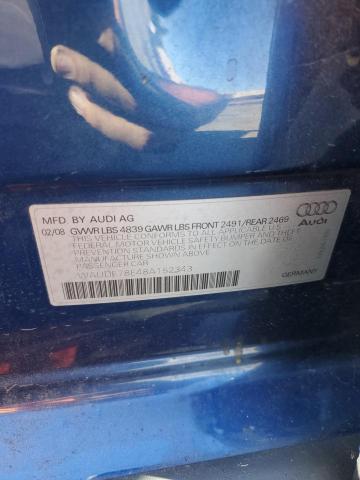 Photo 11 VIN: WAUDF78E48A152343 - AUDI A4 2.0T QU 