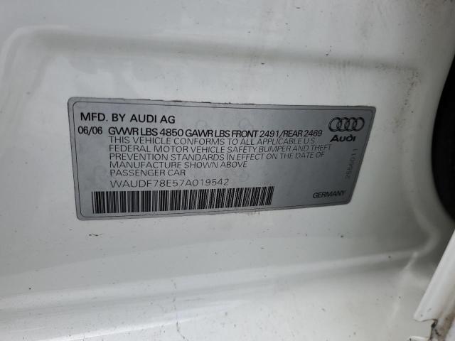 Photo 11 VIN: WAUDF78E57A019542 - AUDI A4 2.0T QU 