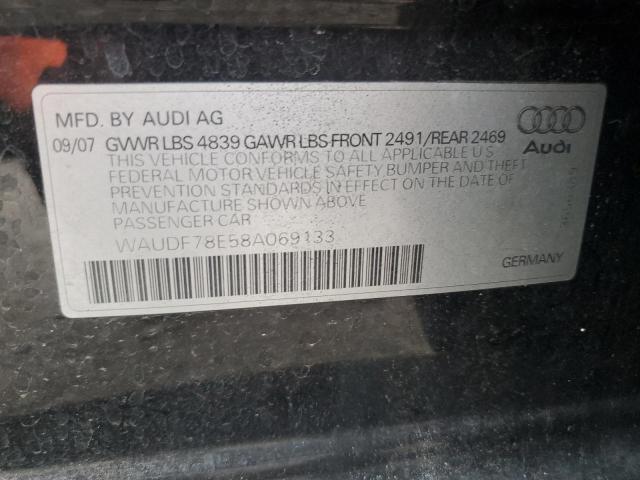 Photo 11 VIN: WAUDF78E58A069133 - AUDI A4 2.0T QU 