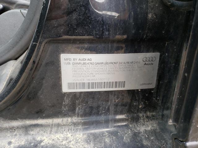 Photo 9 VIN: WAUDF78E86A140712 - AUDI A4 2.0T QU 