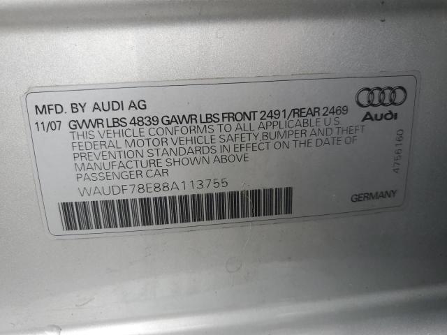 Photo 12 VIN: WAUDF78E88A113755 - AUDI A4 2.0T QU 