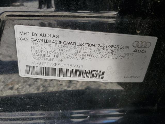 Photo 11 VIN: WAUDF78E88A156931 - AUDI A4 2.0T QU 