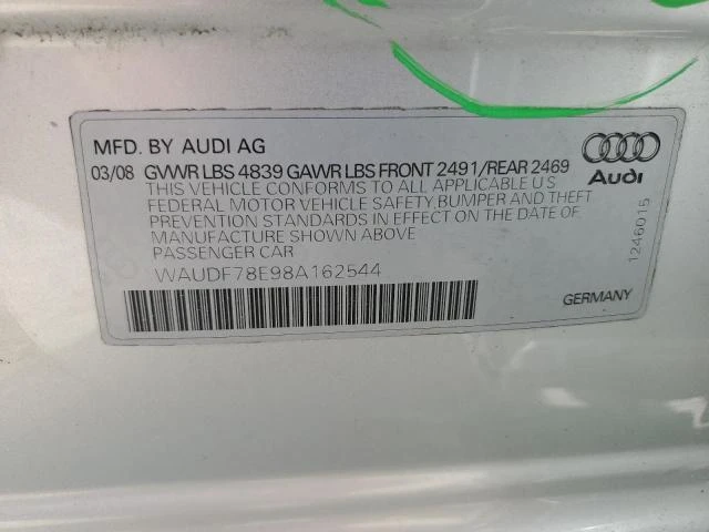 Photo 12 VIN: WAUDF78E98A162544 - AUDI A4 2.0T QU 