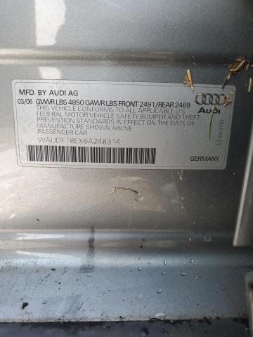 Photo 11 VIN: WAUDF78EX6A248314 - AUDI A4 