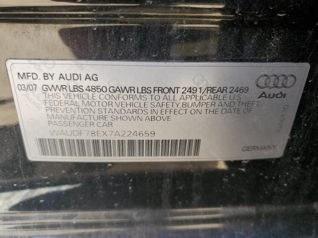 Photo 11 VIN: WAUDF78EX7A224659 - AUDI A4 